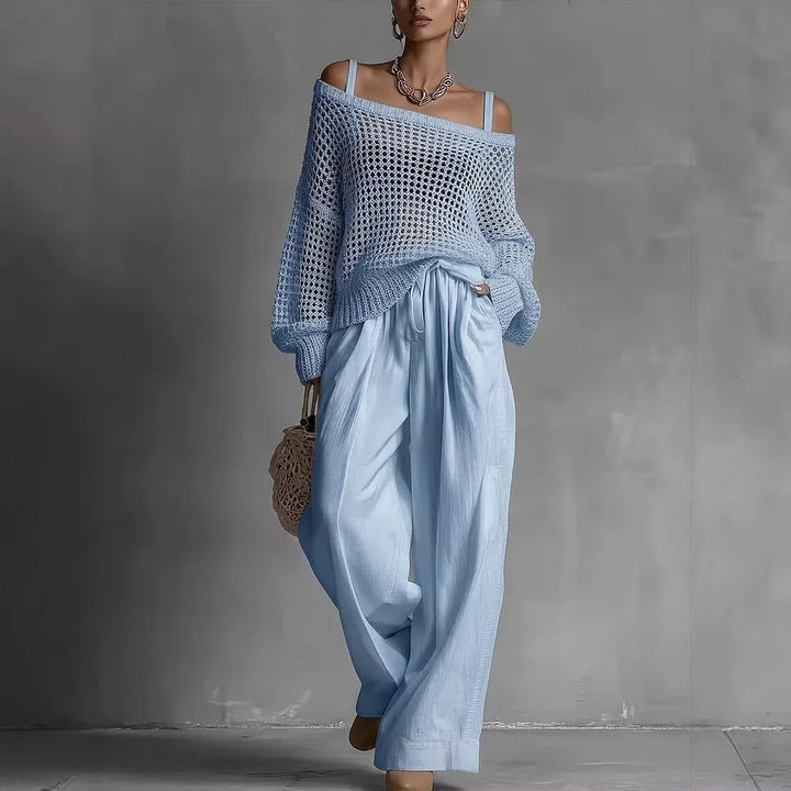 Claribel™ | Off-Shoulder Wide-Leg Set