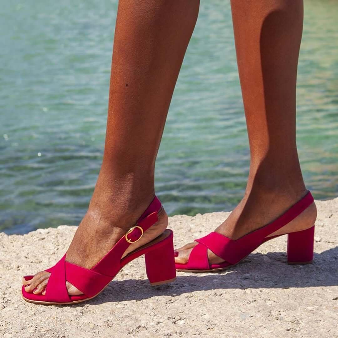 Celiane™ | Women's Crossover Block Heel Sandals
