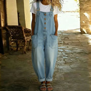 Mae™ | Vintage-style overalls in soft cotton with a denim look