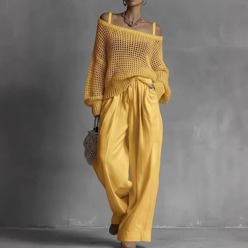 Claribel™ | Off-Shoulder Wide-Leg Set