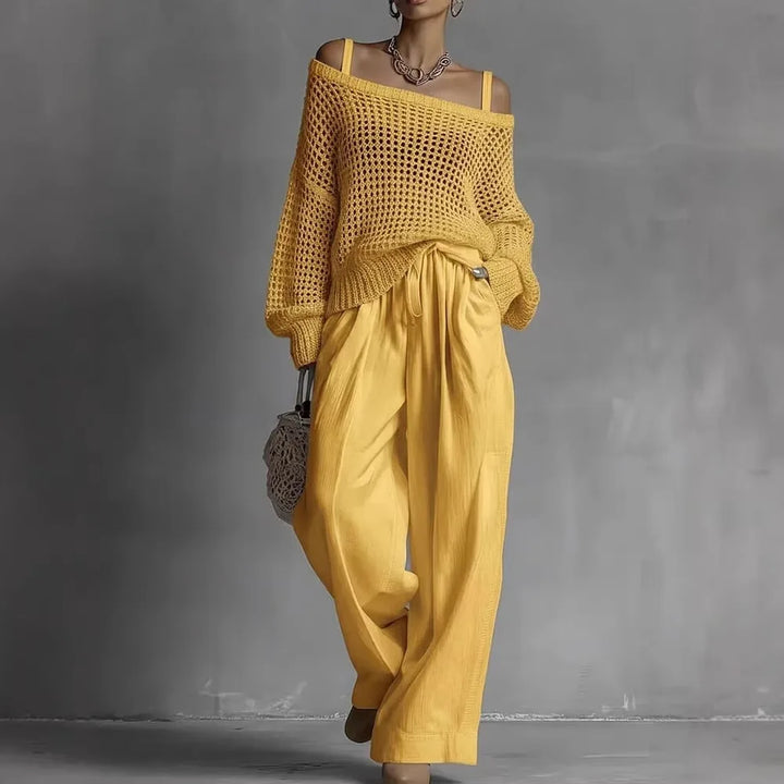 Claribel™ | Off-Shoulder Wide-Leg Set