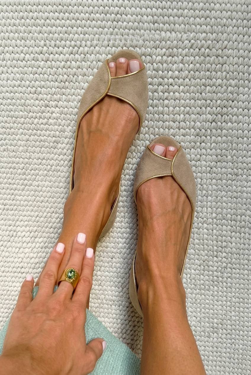 Pene™ | Women's Open-Toe d'Orsay Flats
