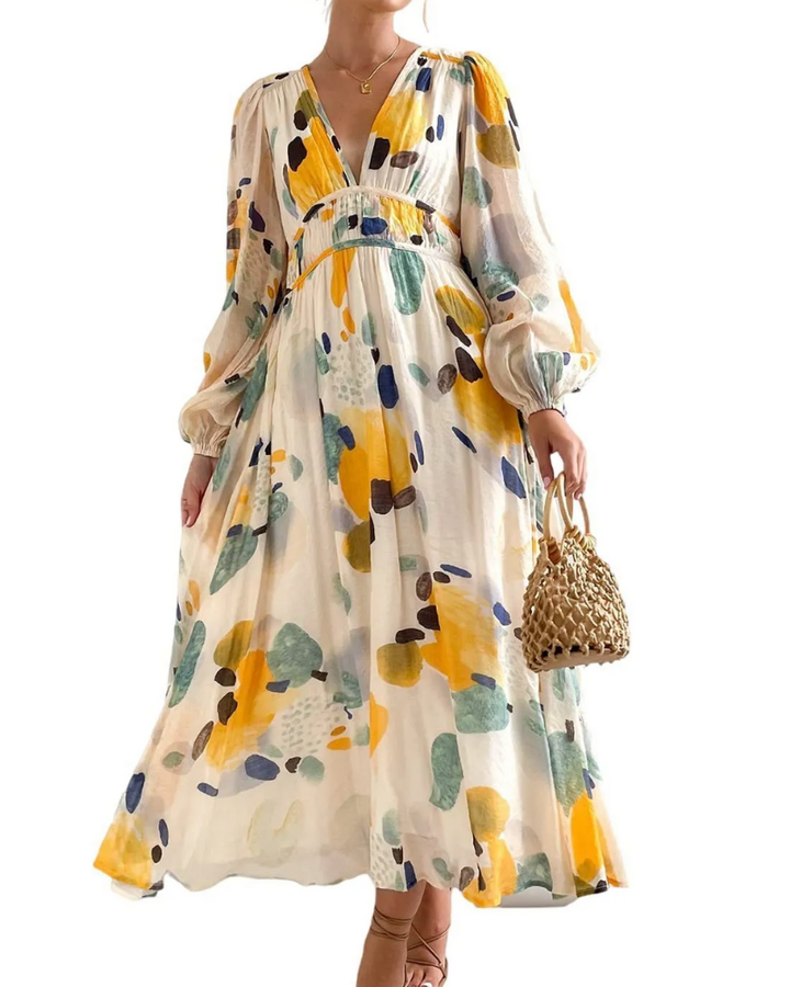 Celine | Abito Femminile con Motivo Floreale