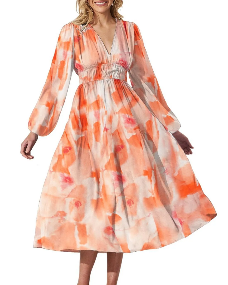 Celine | Abito Femminile con Motivo Floreale
