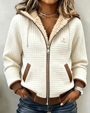 Finley | Sherpa-Lined Quilted Zip-Up Hooded Jacket