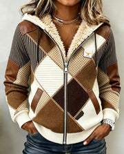 Kensley | Sherpa-Lined Quilted Zip-Up Hooded Jacket