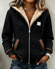 Remi | Sherpa-Lined Quilted Zip-Up Hooded Jacket