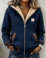 Darcy | Sherpa-Lined Quilted Zip-Up Hooded Jacket