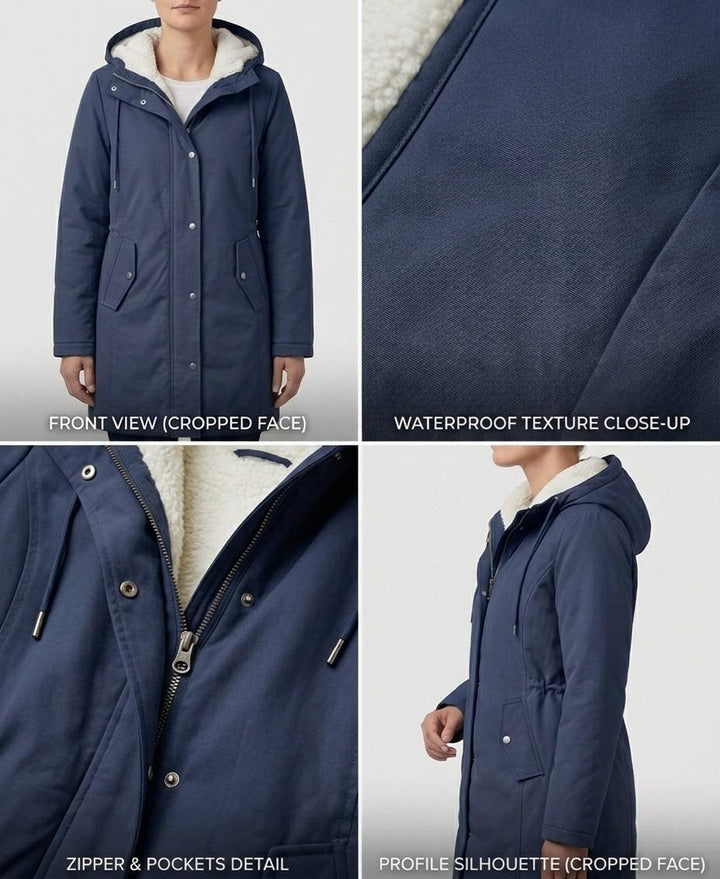 Vexley Cozy Hooded Weatherproof Coat