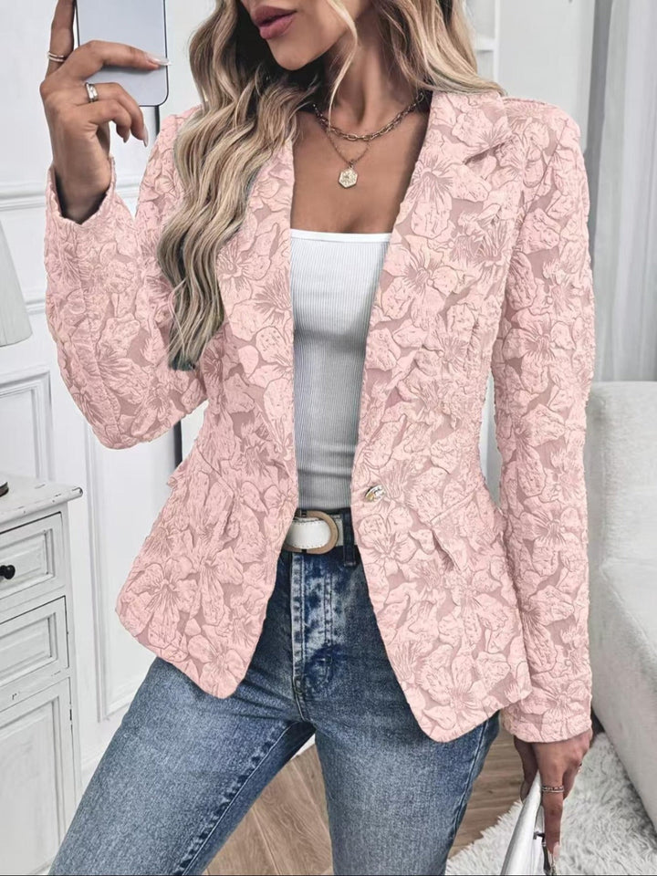 Coraline | Fitted Paisley Jacquard Blazer