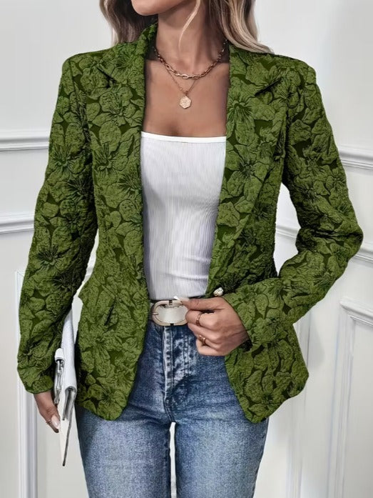 Coraline | Fitted Paisley Jacquard Blazer