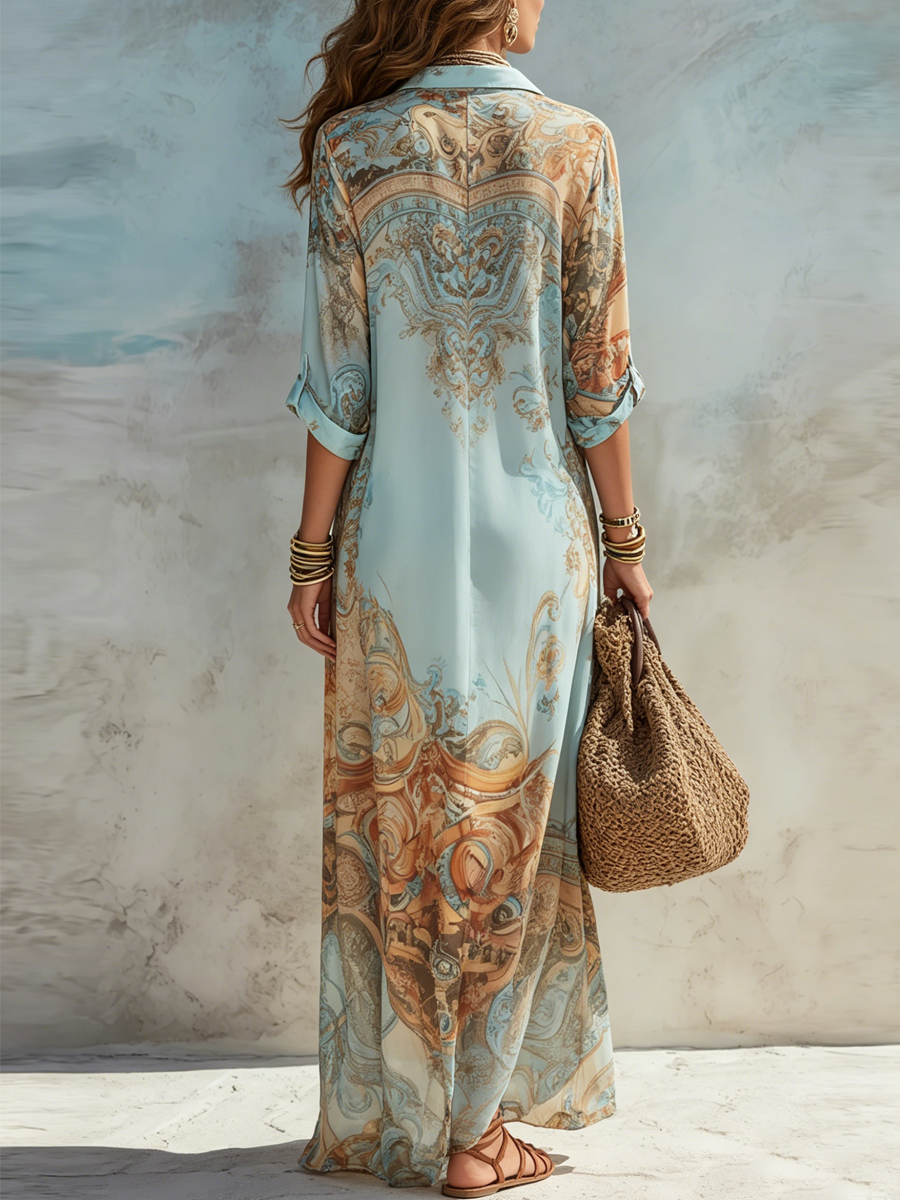 Serena™ | Mediterranean Shirt Dress