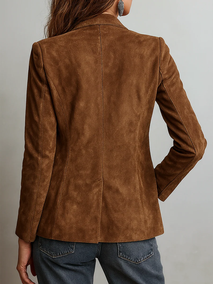 Beatrix | Vintage Brown Tailored Blazer