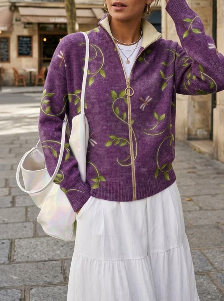 Merrow™ | Dragonfly Vine Zip Cardigan