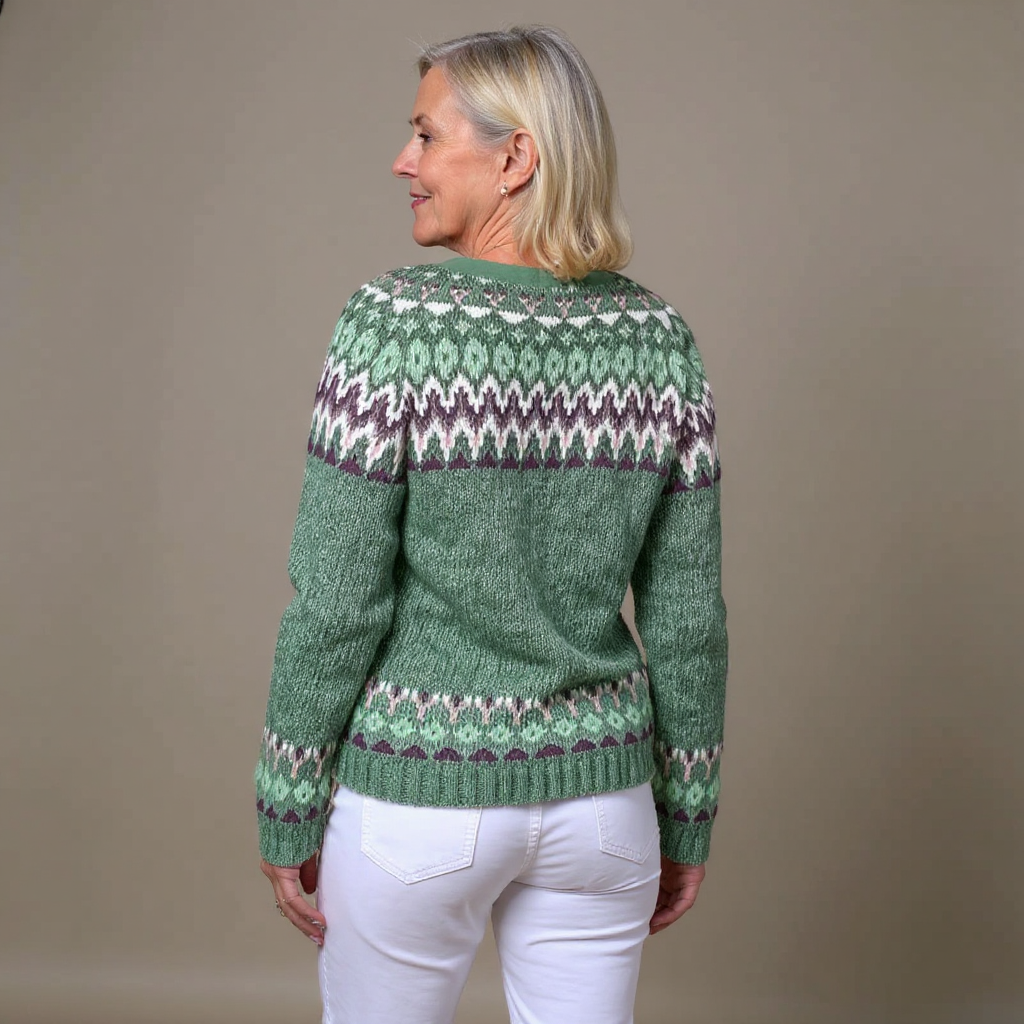 Lila Fair Isle Knit Cardigan