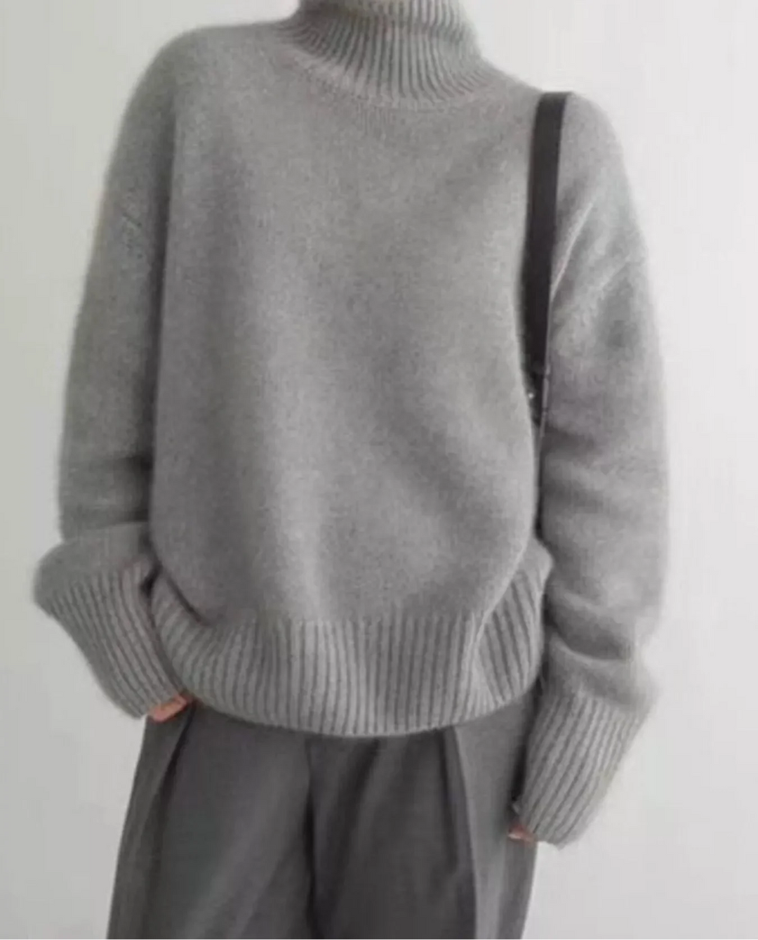 Scarlett | Turtleneck Dropped Shoulder Sweater