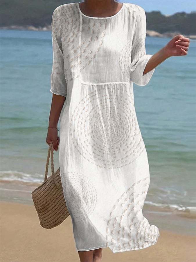 Women's Embroidered Casual Summer Dress