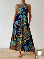Linnea | Sleeveless Floral Pocket Dress