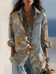 Saskia | Baroque Gilded Shirt