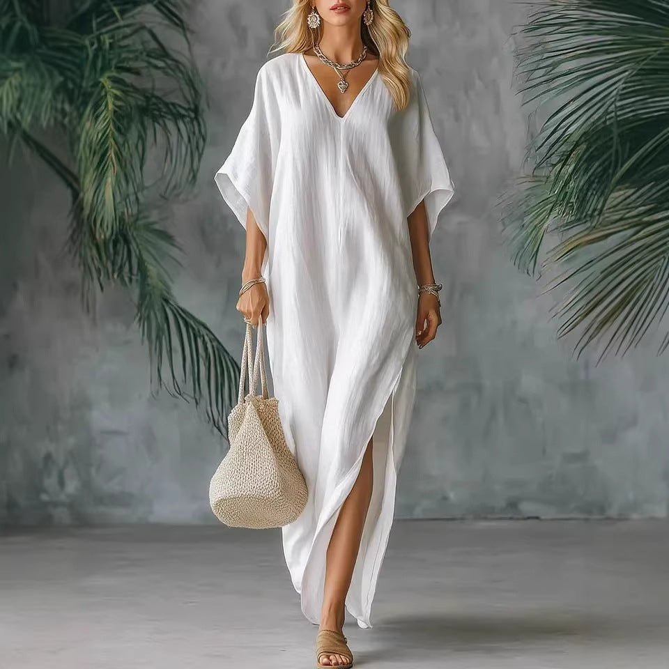 CORA | Slit Maxi Dress with Flattering Fit and Versatile Style