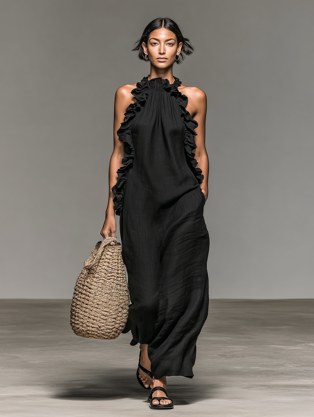 Lua™ | Women's Sleeveless Maxi Dress with Pockets