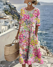 Tessène - Printed Relaxed-Fit Dress