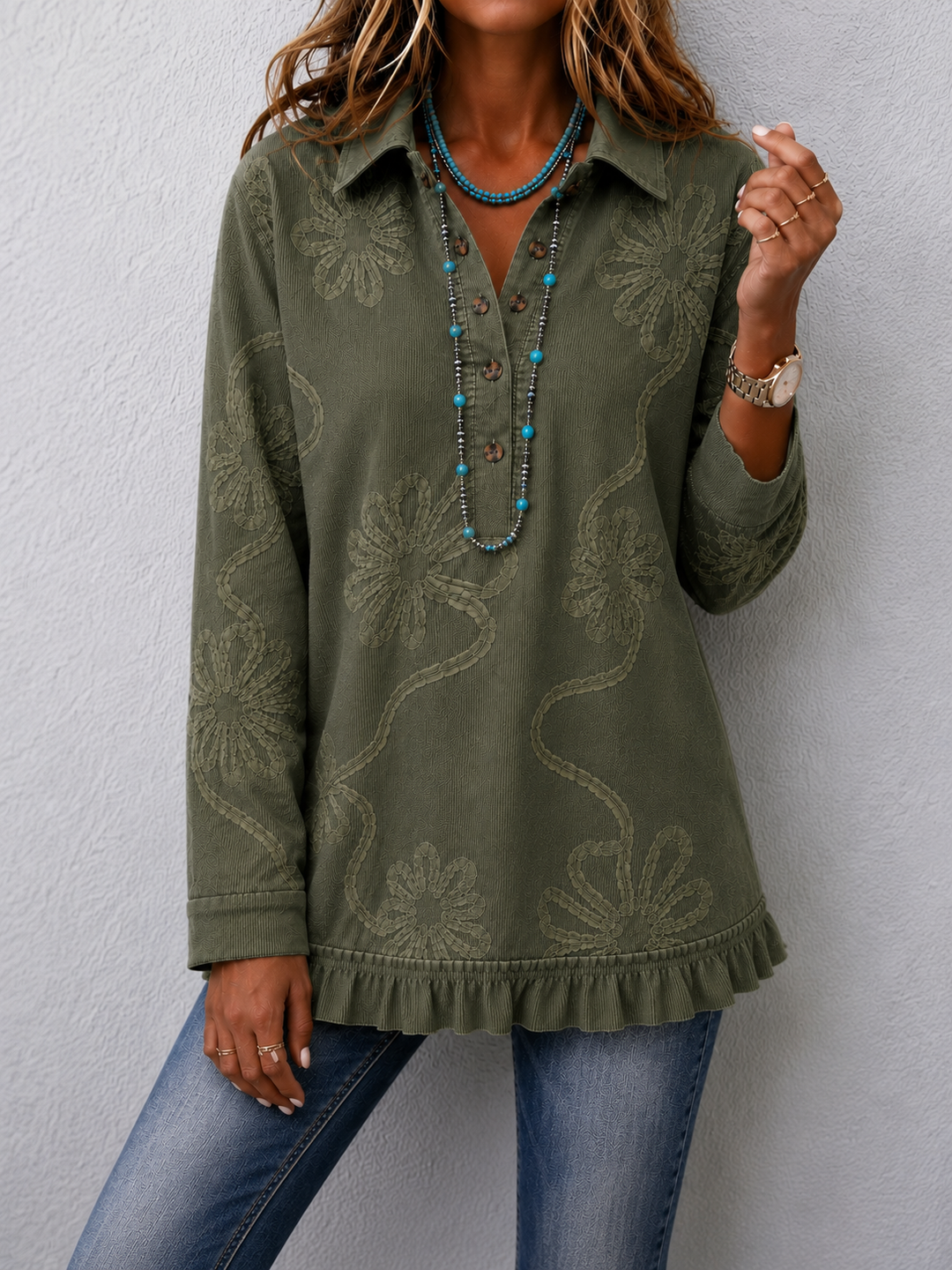 Sienna™ | Elegant Floral Sweater