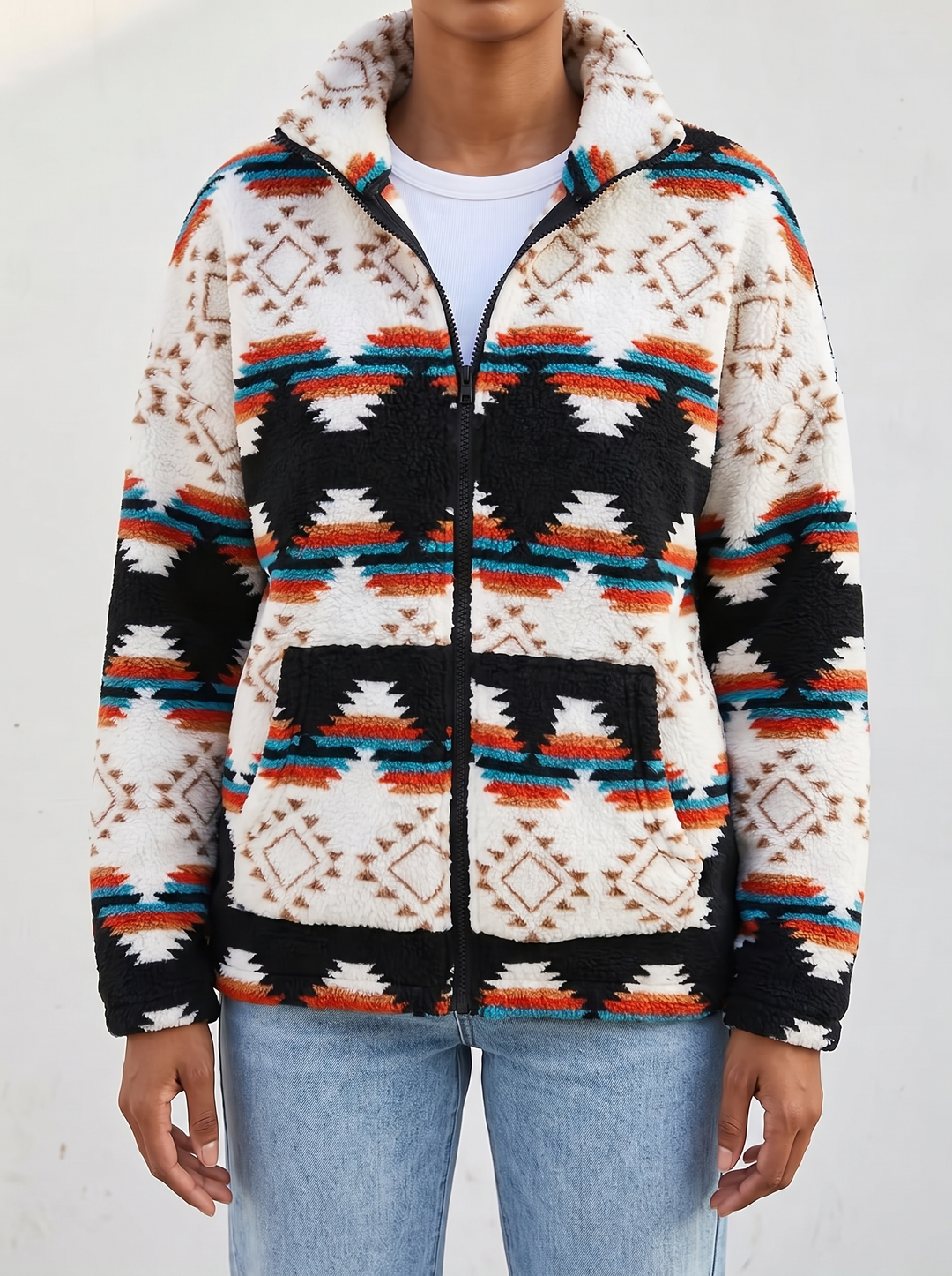 Cheyenne™ | Bold Aztec Sherpa Jacket
