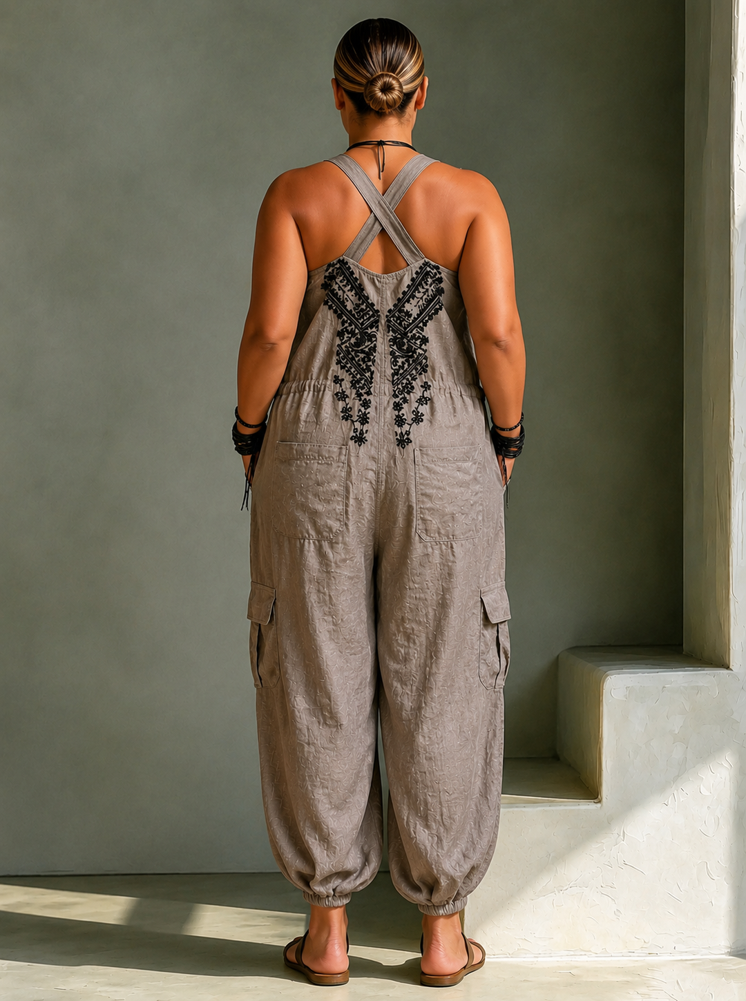 Astrids – Embroidered boho jumpsuit