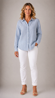 Louise™ | Women's Striped Knit Cardigan