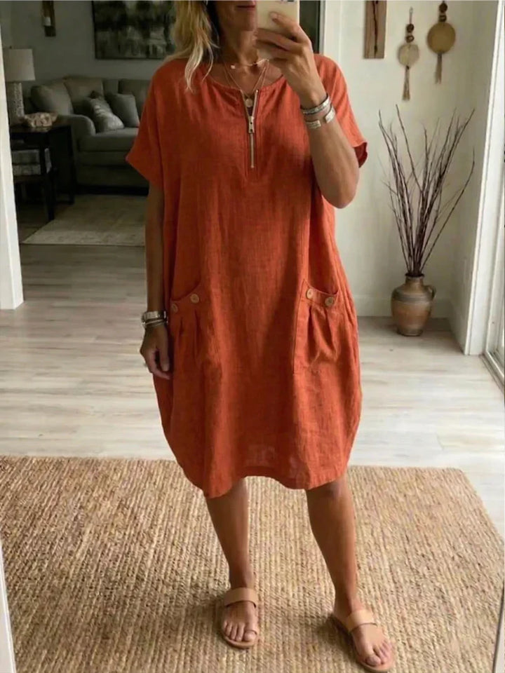 Pascale™ | Women's Zip-Front Maxi Dress