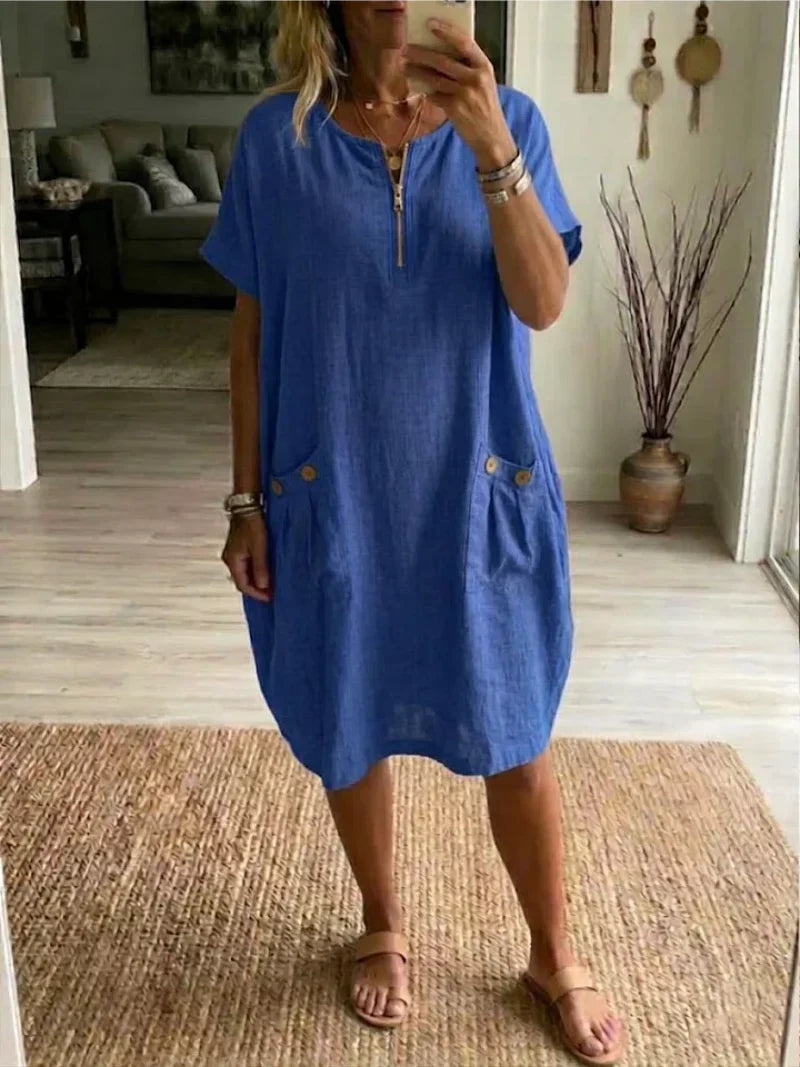 Pascale™ | Women's Zip-Front Maxi Dress