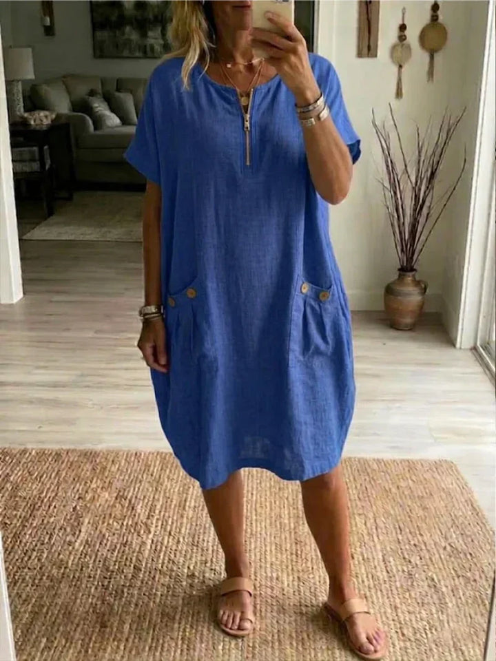 Pascale™ | Women's Zip-Front Maxi Dress