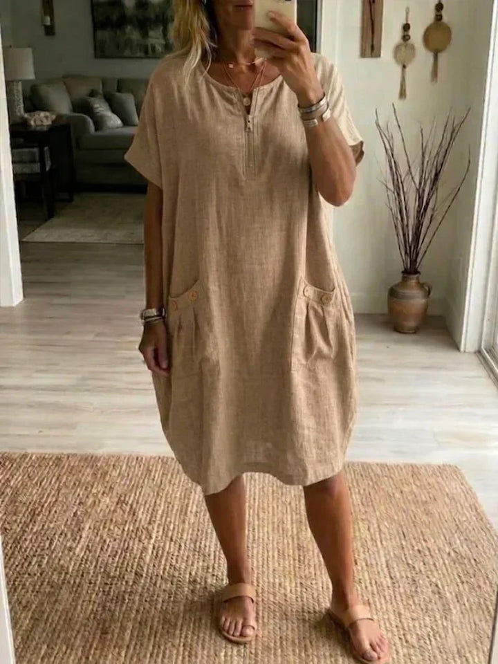 Pascale™ | Women's Zip-Front Maxi Dress