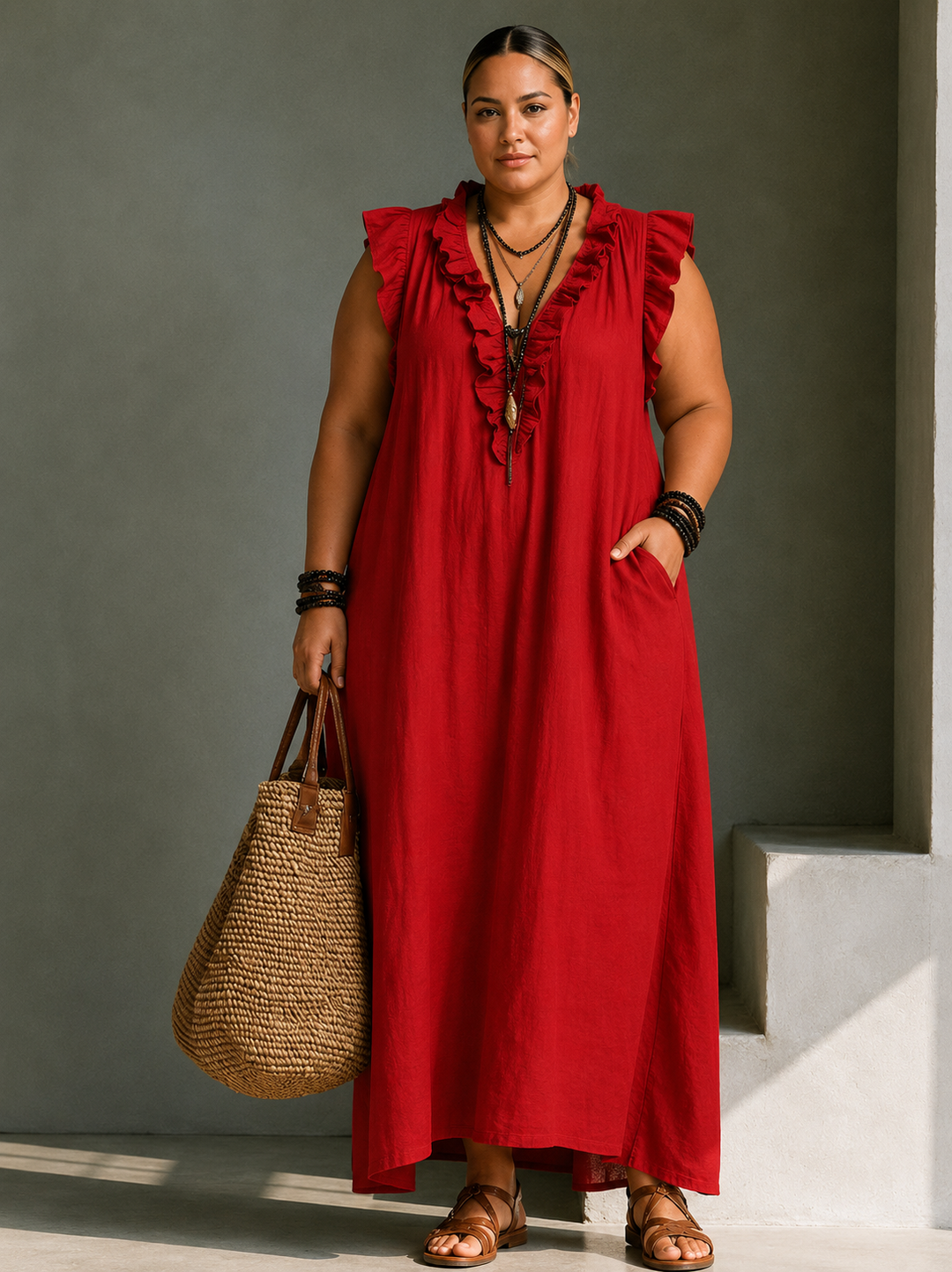 Corina - Flowy Boho Maxi Dress