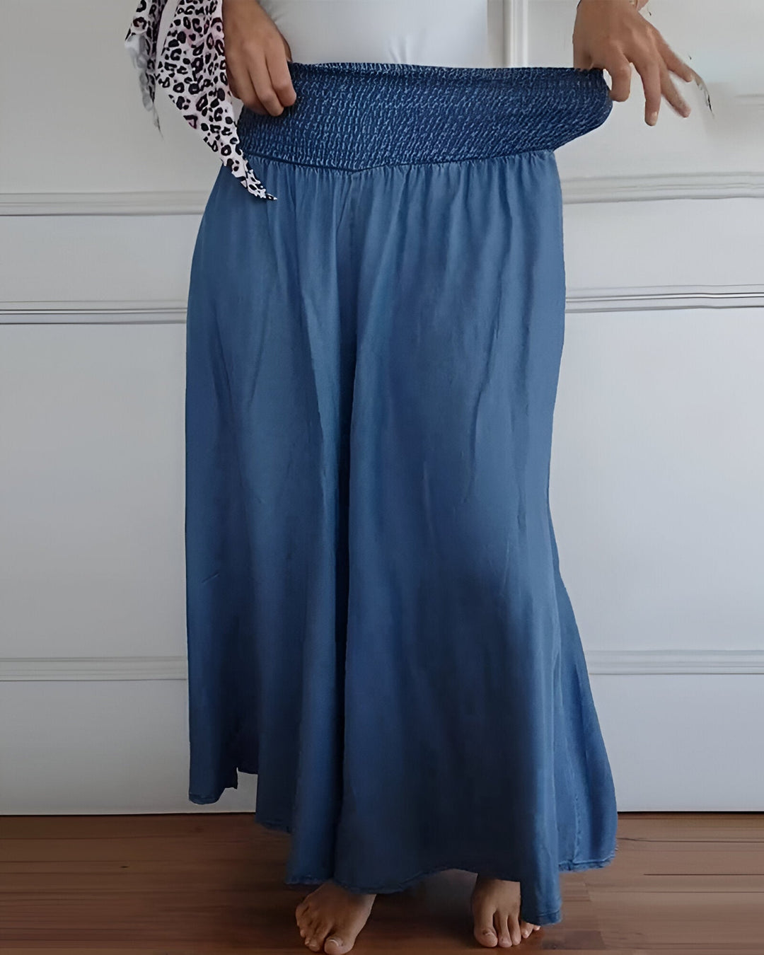 Lorraine™ | Women's Elastic Waist Wide-Leg Trousers