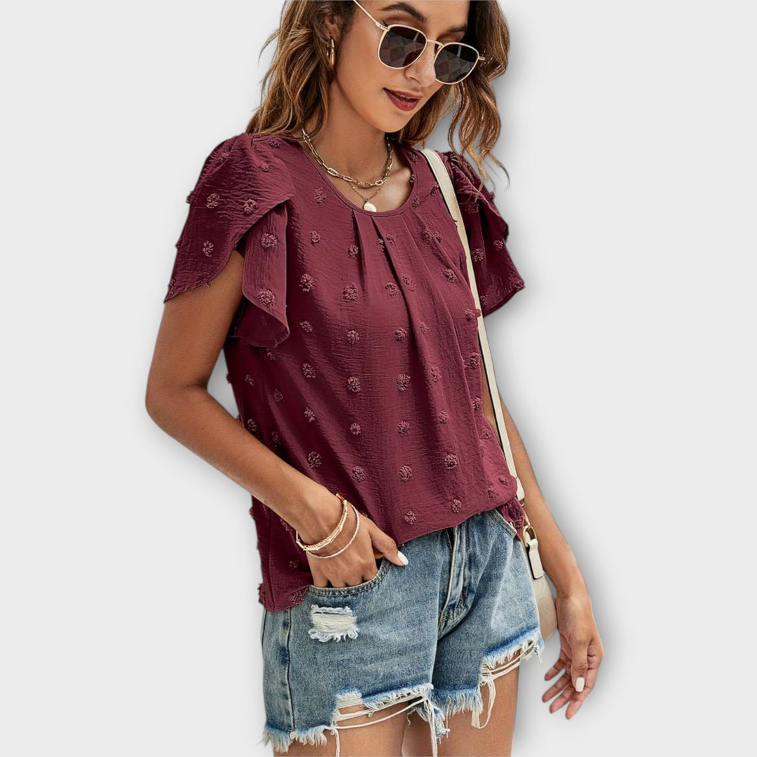 Charlotte – The Perfect Polka Blouse