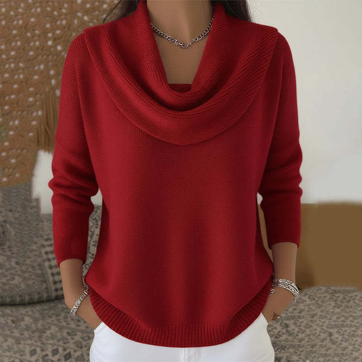 Marie™ | Women's Cowl Neck Knit Sweater