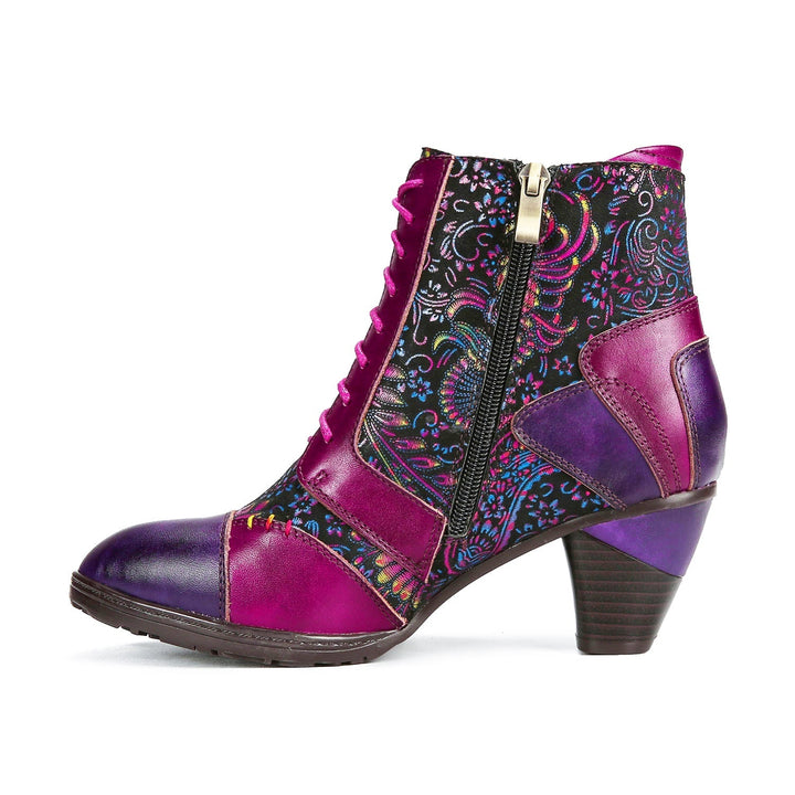 Evanthelle | Women's Patchwork Ankle Boots