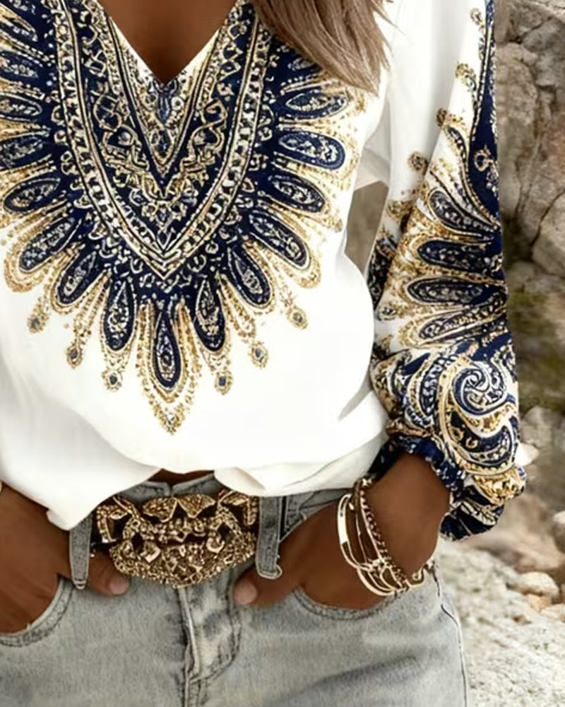 Tessara | Paisley Print Blouse