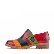Vexlyn | Women's Floral Color-Block Loafers