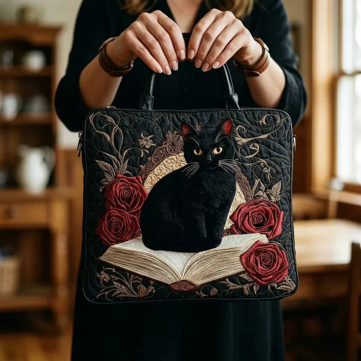 Borsa Donna con gatto nero e libri – Due Misure