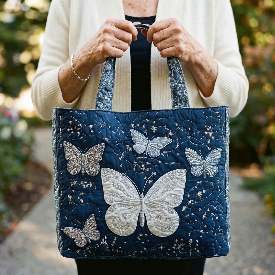 Borsa Artigianale farfalla argento – Elegante e Pratica