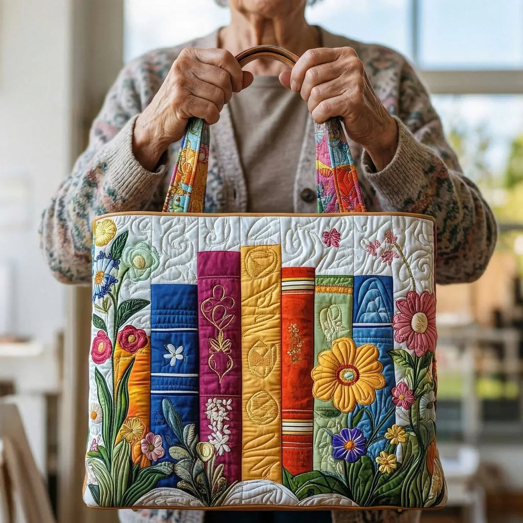 Borsa Artigianale biblioteca fiorita – Due Misure
