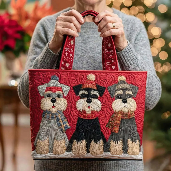 Borsa Donna con trio di Schnauzer – Due Misure