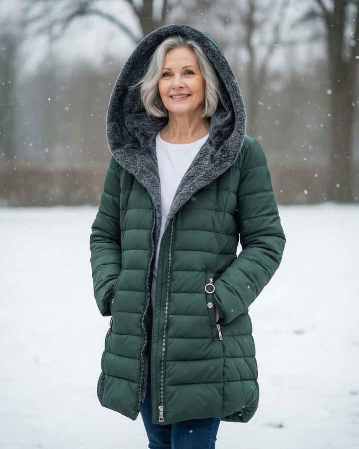Lucinda Fleece-Lined Hooded Puffer Jacket