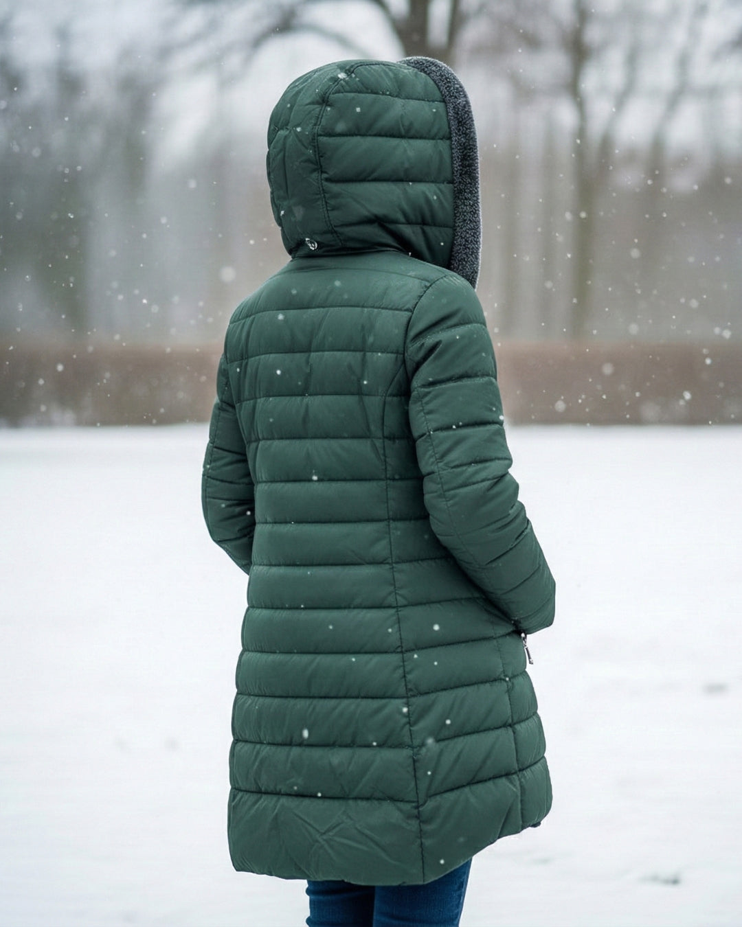 Lucinda Fleece-Lined Hooded Puffer Jacket