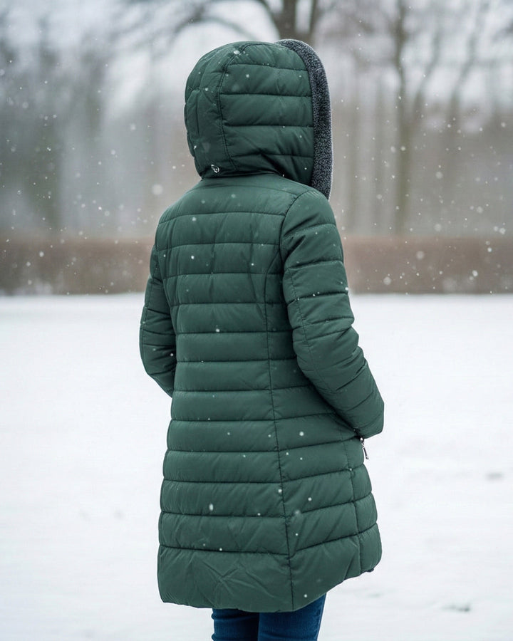 Lucinda Fleece-Lined Hooded Puffer Jacket