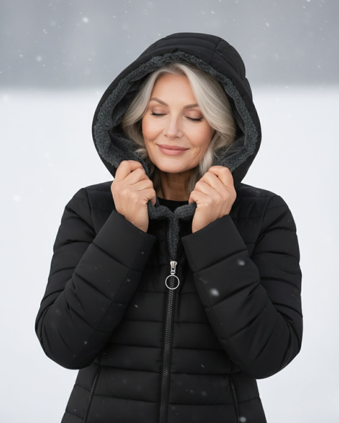 Lucinda Fleece-Lined Hooded Puffer Jacket