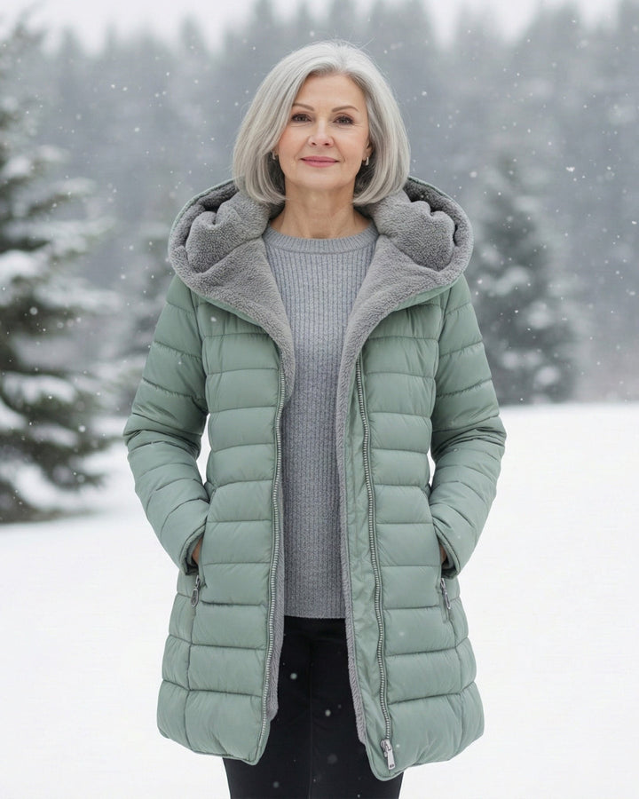 Lucinda Fleece-Lined Hooded Puffer Jacket